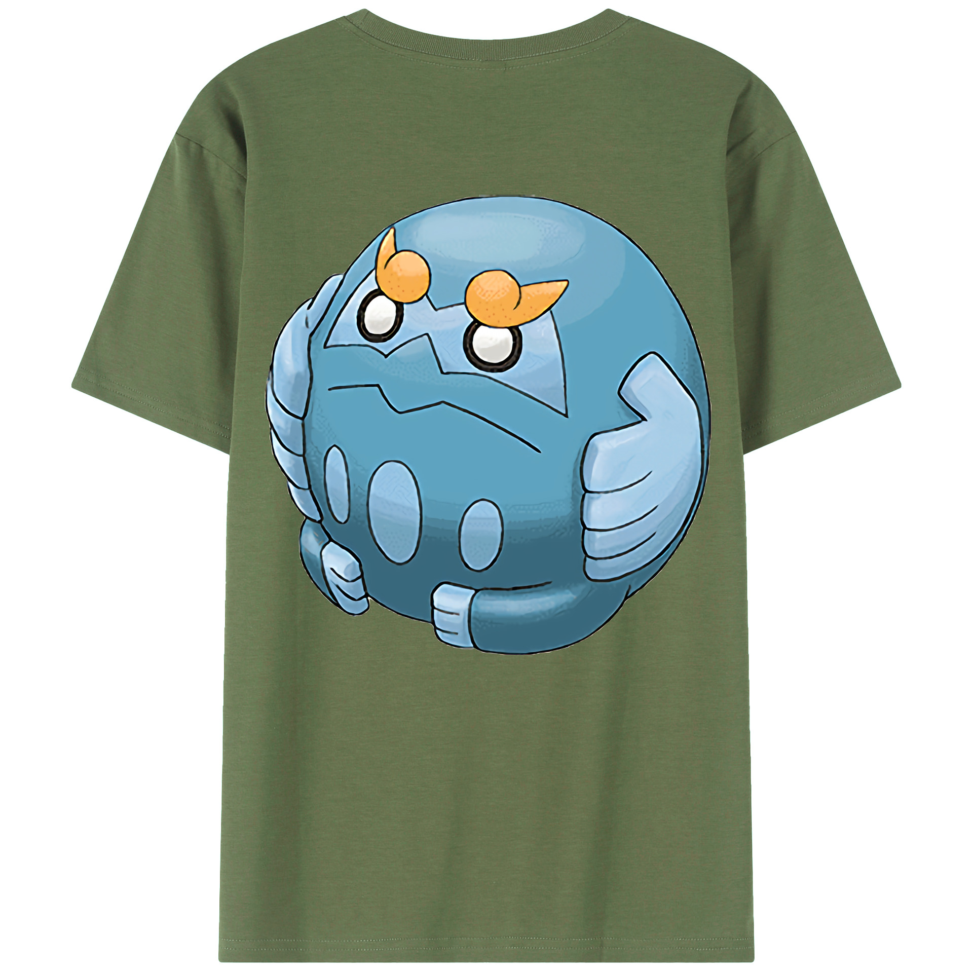 （画像用） ポケットモンスター Pokémon 綿100％ メンズ半袖Tシャツ（バックプリント） 通気性
